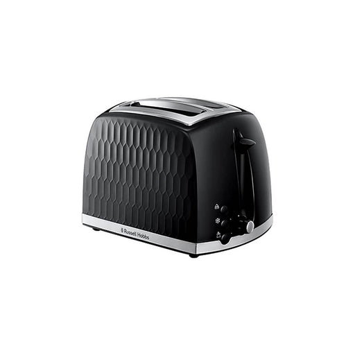 Russell Hobbs 2-Slice Toaster Stainless Steel Removable Crumb Tray Black 850W - Image 1