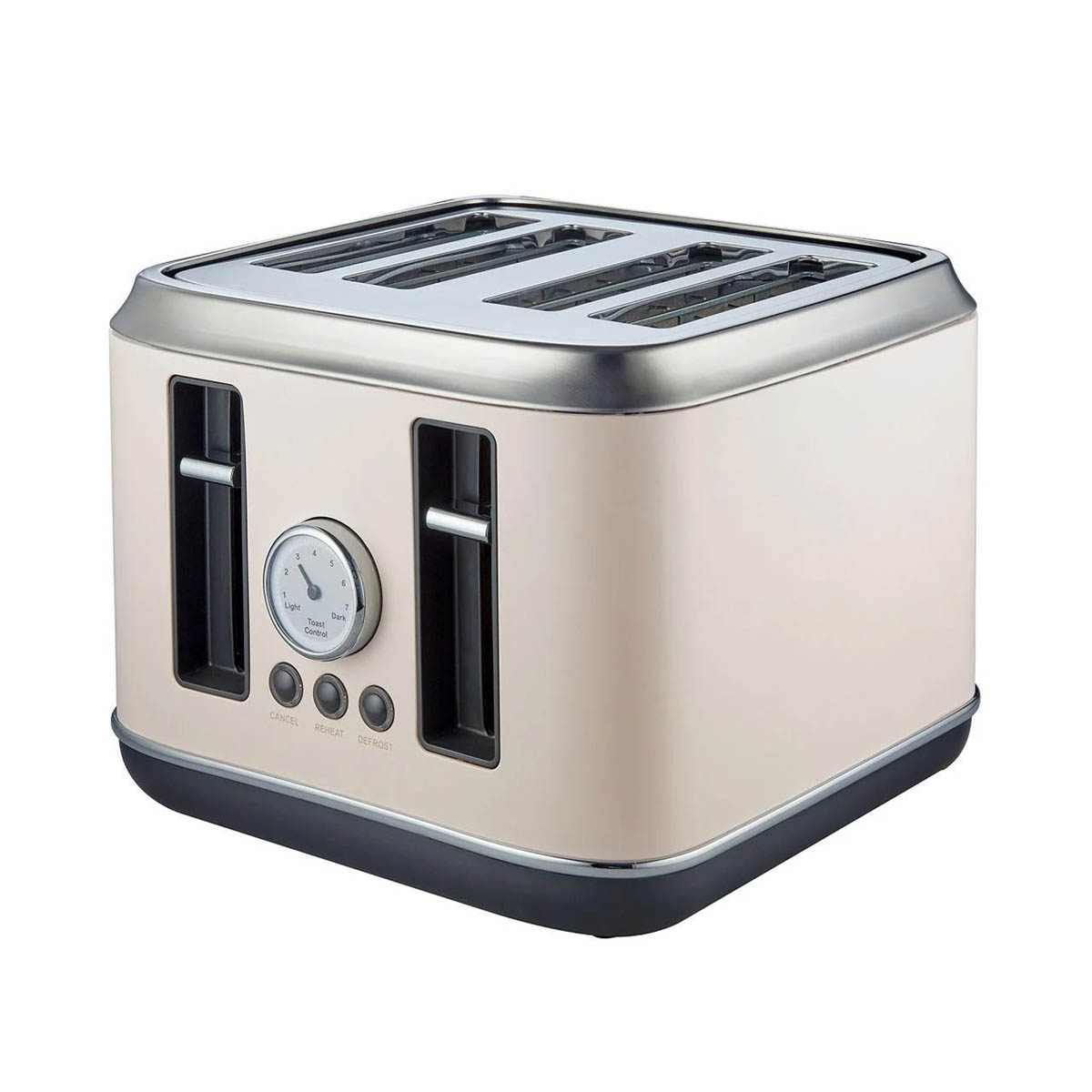 Nutmeg Toaster 4 Slice Cream 7 Browning Levels Reheat Defrost Home Kitchen - Image 1