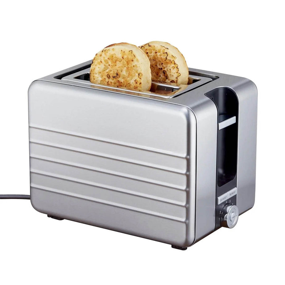 Nutmeg Toaster 2 Slice Stainless Steel Defrost Reheat Kitchen 7 Browning Levels - Image 2