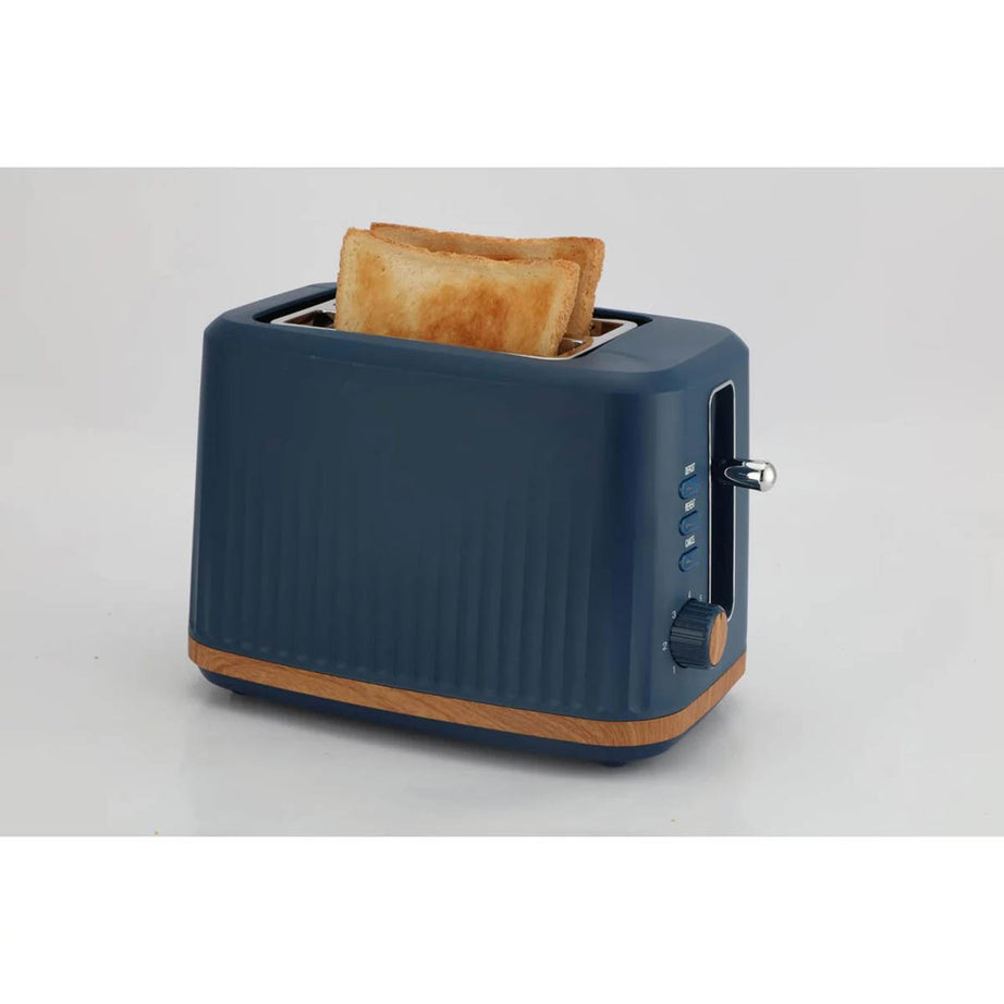 Nutmeg Toaster 2 Slice Dark Navy Kitchen Home Defrost Reheat Cancel Button - Image 2