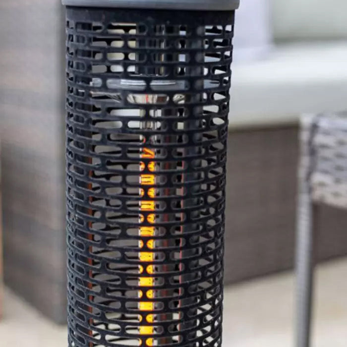 Garden Heater Tower Portable Electric IP54 Handle Outdoor Patio (H) 65cm 1200W - Image 3