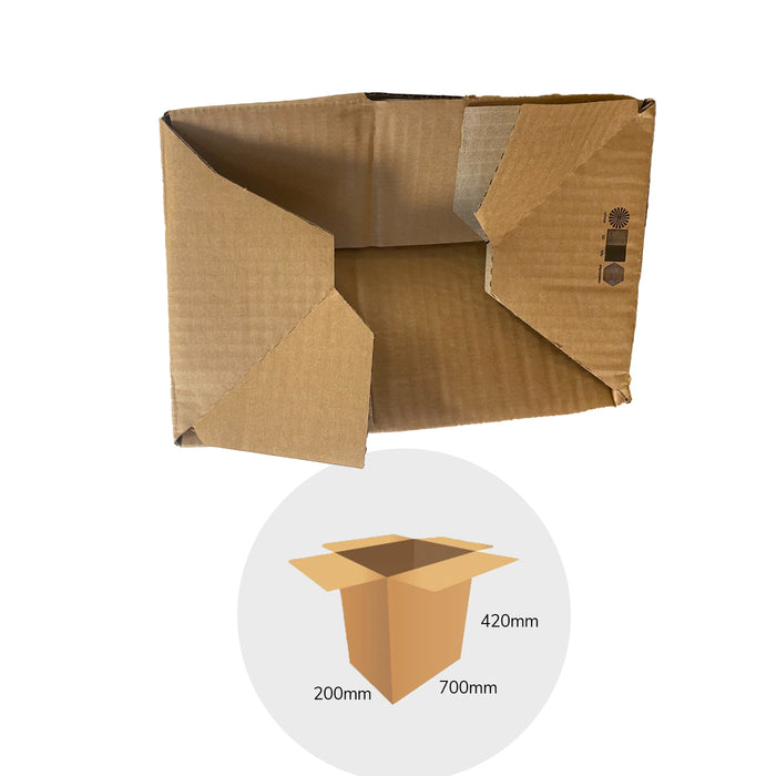 Cardboard Box Parcel Brown Packing Shipping Mailing 700x200x420mm Pack of 15 - Image 3