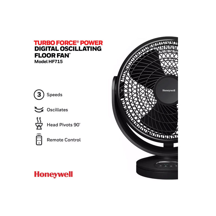 Floor Fan Cooling Digital Oscillating Remote Large Powerful Home Office 52cm - Image 7