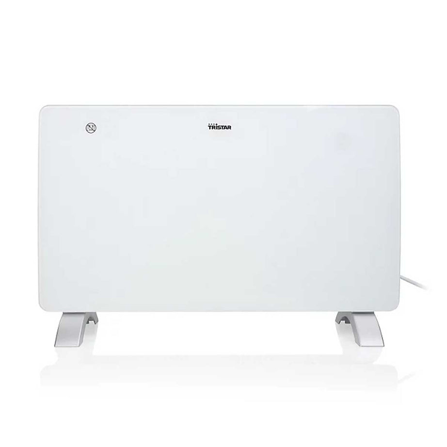 Tristar Panel Heater Electric Glass White Portable Freestanding Thermostat 1000W - Image 2