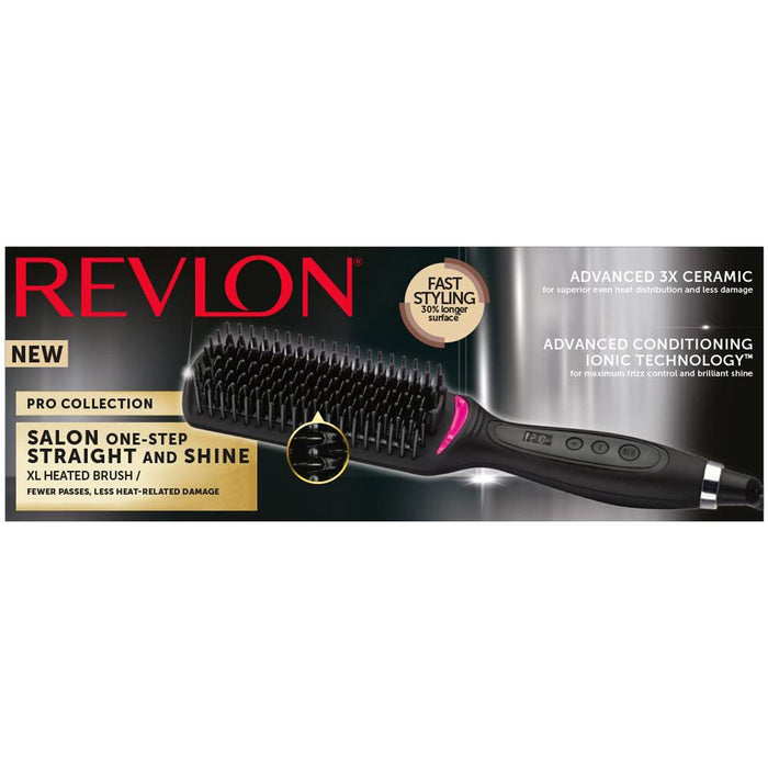 Revlon Hair Straightener Brush Rvst2168 Salon One Step With XL Brush Head 210°C - Image 3