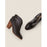 Womens Ankle Boots Leather Smart Black Chunky Heel Elegant Size UK 5 EU 38 - Image 2