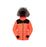 Kids Ski Jacket Hooded Padded Breathable Zip Water-Resistant Orange 9-10 Years - Image 2