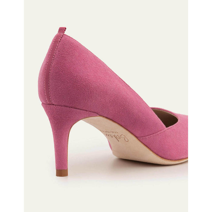 Edie Ladies Court Shoes Mid Heels Berry Pink Party Almond Toe Size UK 4 EU 37 - Image 2