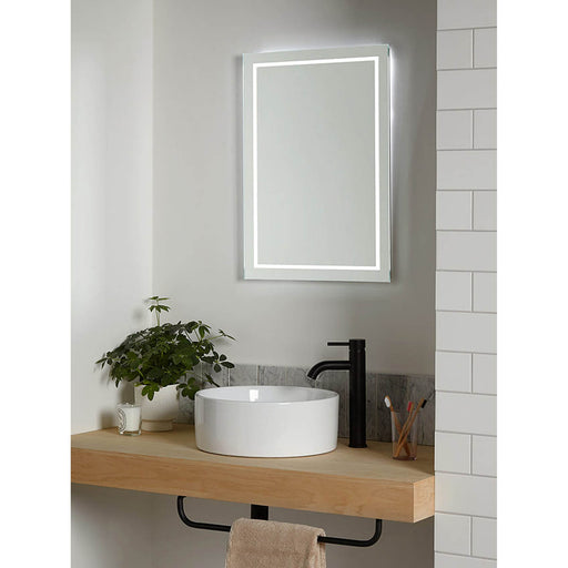 John Lewis LED Mirror Bathroom Rectangle Frameless Illuminated Sensor Switch - Image 1