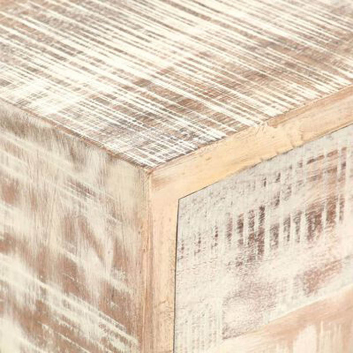 Vidaxl Bedside Cabinet Handmade Acacia Wood Grains Industrial Modern 40x30x50 Cm - Image 4