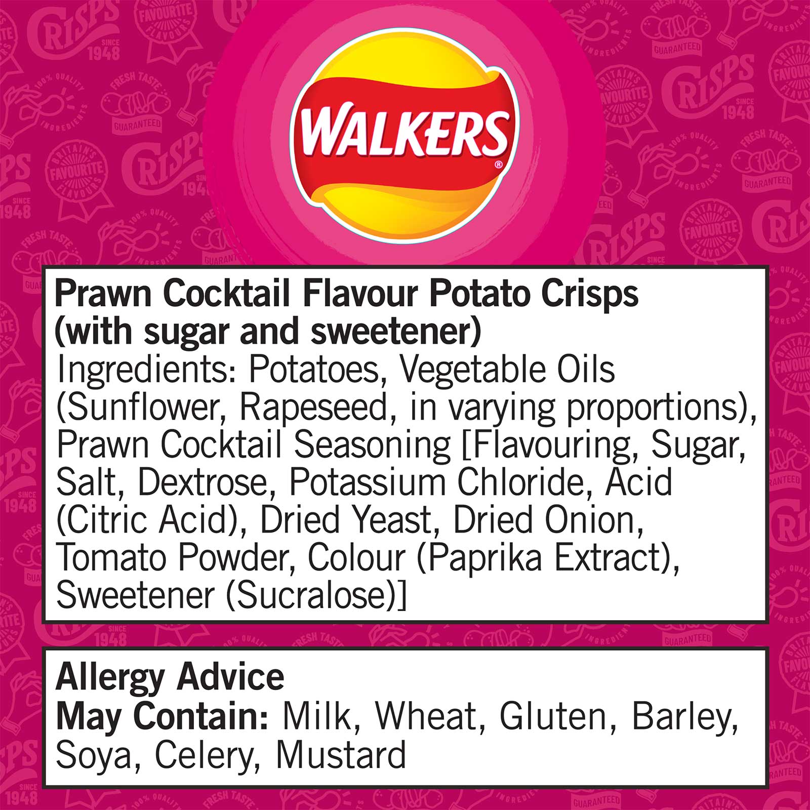 Walkers Prawn Cocktail Crisps Pack Of 32 X 45g Best Before Date — Iforce Market