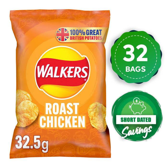 Walkers Crisps Roast Chicken Lunch Sharing Snack 32 x 32.5g - Image 10