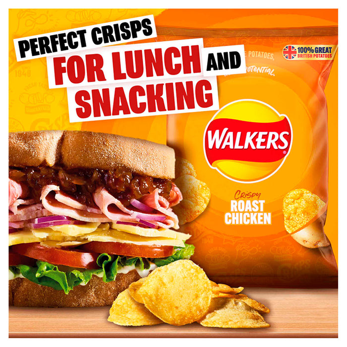 Walkers Crisps Roast Chicken Lunch Sharing Snack 32 x 32.5g - Image 3