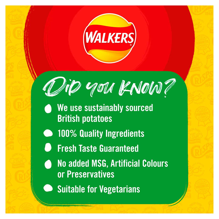 32 x Walkers Crisps Salt & Vinegar Sharing Pack 45g - Image 5