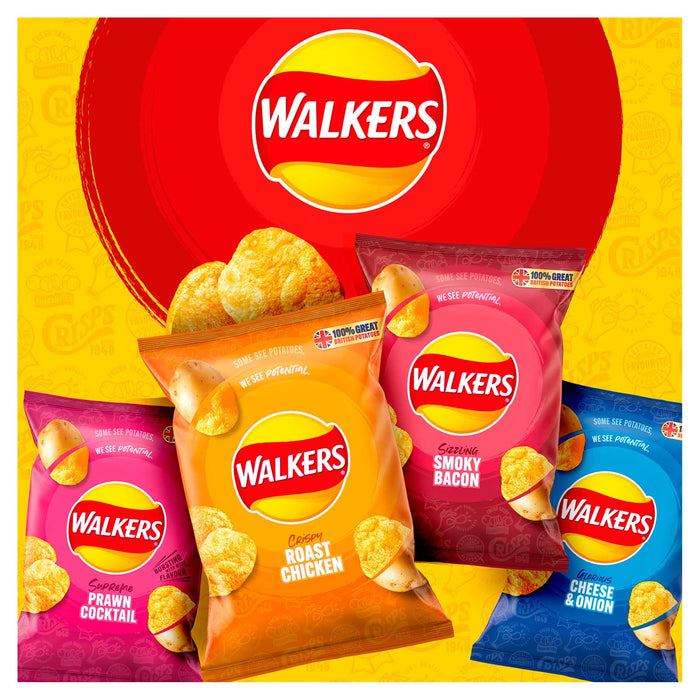 Walkers Crisps Smokey Bacon Suitable for vegetarians 32 x 45g - Image 5