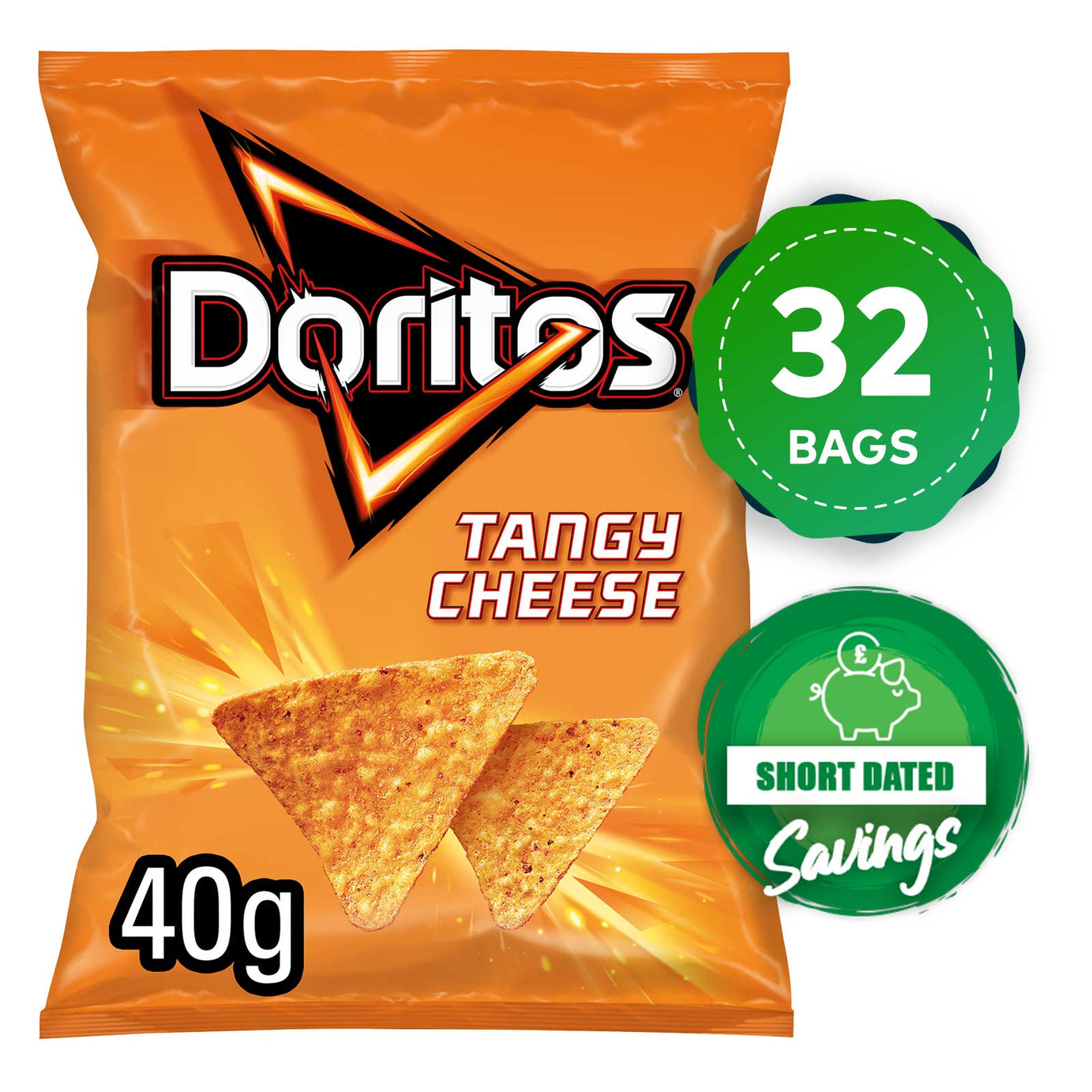 Doritos Tortilla Chips Tangy Cheese Sharing Snacks 32 Bags x 40g - Image 10