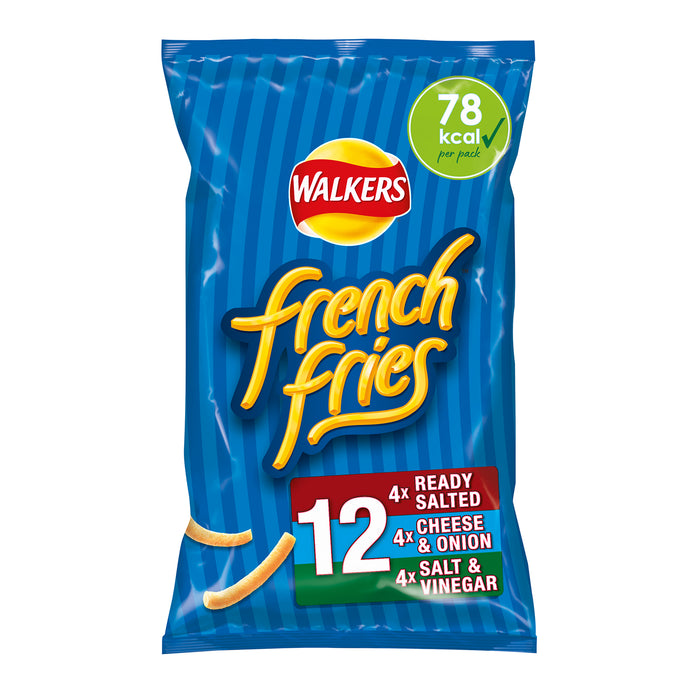 Walkers Crisps French Fries Salt Onion Snacks Mix of 16 x 12 Bags - Image 2