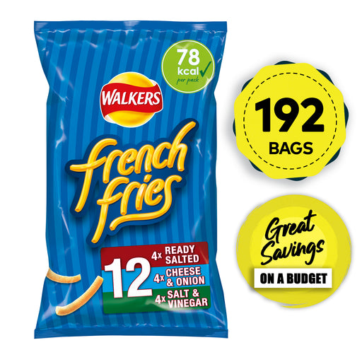 Walkers Crisps French Fries Salt Onion Snacks Mix of 16 x 12 Bags - Image 1