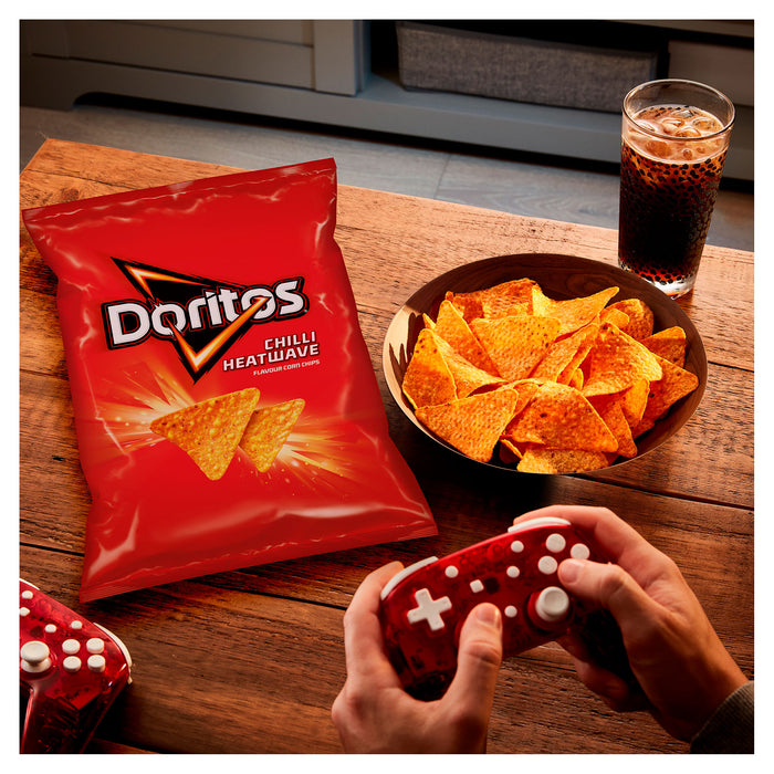 12 x Doritos Chilli Heatwave Tortilla Chips Snacks Sharing Bags 150g - Image 6