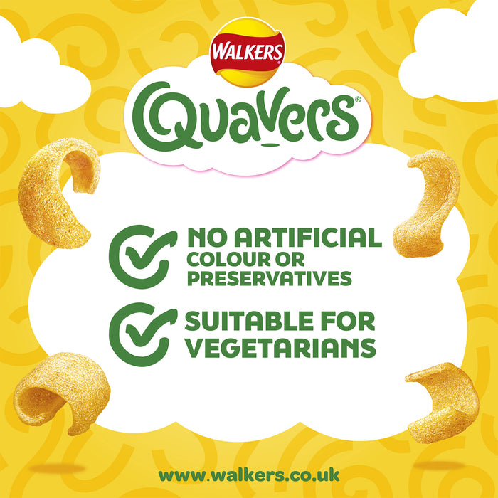 Walkers  Quavers Crisps Cheese Flavour Multipack Snacks 15 x 12 Bags - Image 4