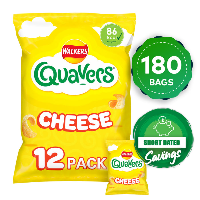 Walkers  Quavers Crisps Cheese Flavour Multipack Snacks 15 x 12 Bags - Image 10