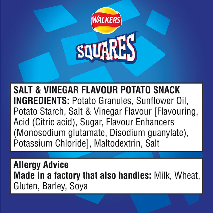 Walkers Squares Snacks Salt And Vinegar Sharing Mix 90 Bags x 22g - Image 4