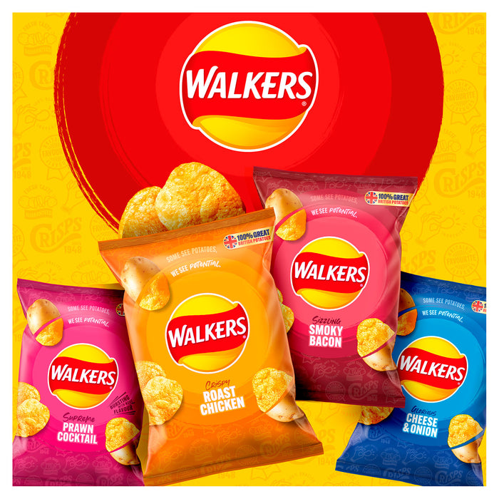 Walkers Crisps Roast Chicken Multipack Sharing Snack Bundle 108 x 25g - Image 5