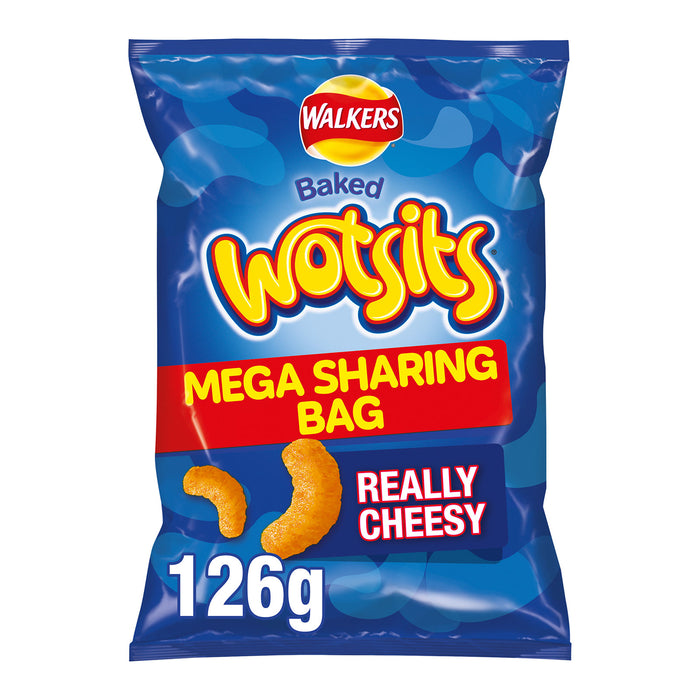 Walkers Wotsits Crisps Baked Snacks Cheesy Sharing 12 Bags x 126g - Image 6