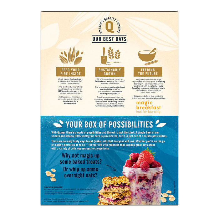 Quaker Oats Porridge Rolled Wholegrain Healthy Vegans 10 Box Of 1kg - Image 2