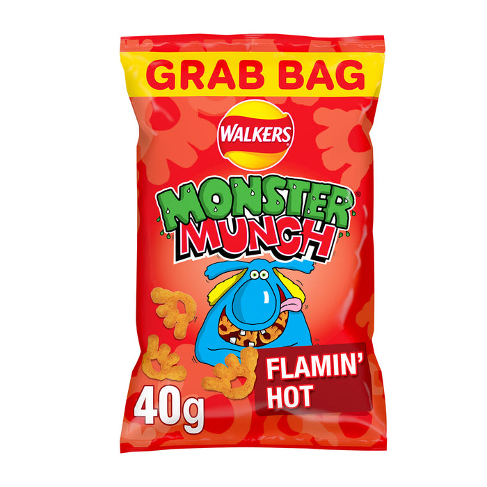 Walkers Crisps Monster Munch Sharing Snacks Flamin' Hot 30 x 40g - Image 2
