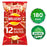 Walkers Crisps Ready Salted Multipack Sharing Snack 180 Bags x 25g - Image 1