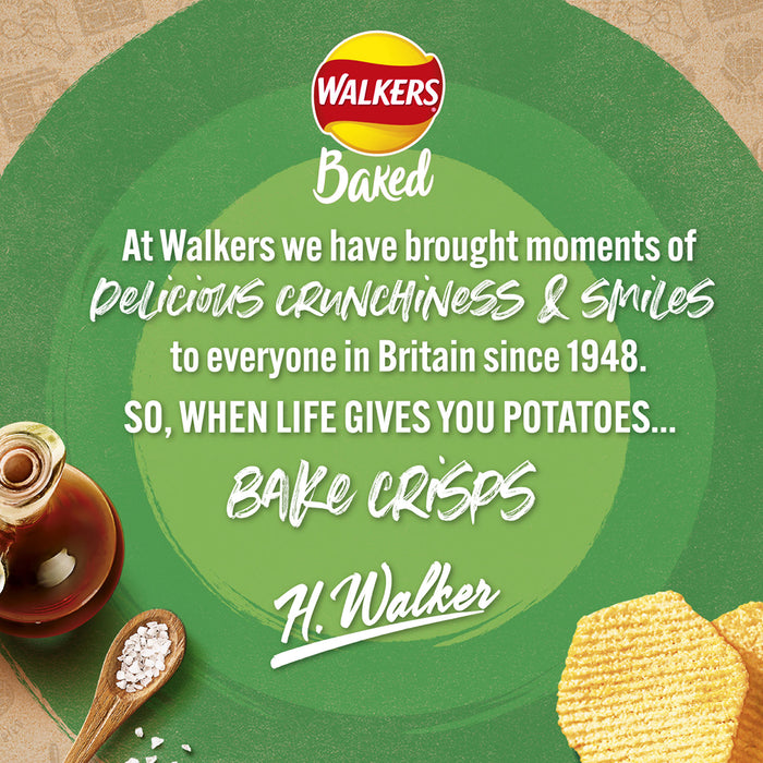 Walkers Baked Crisps Salt & Vinegar Multipack Snacks 18 x 6 Bags - Image 5