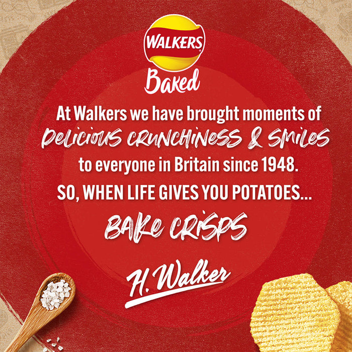 Walkers Crisps Oven Baked Sea Salt Flavour Sharing Snacks 108 Bags - Image 7
