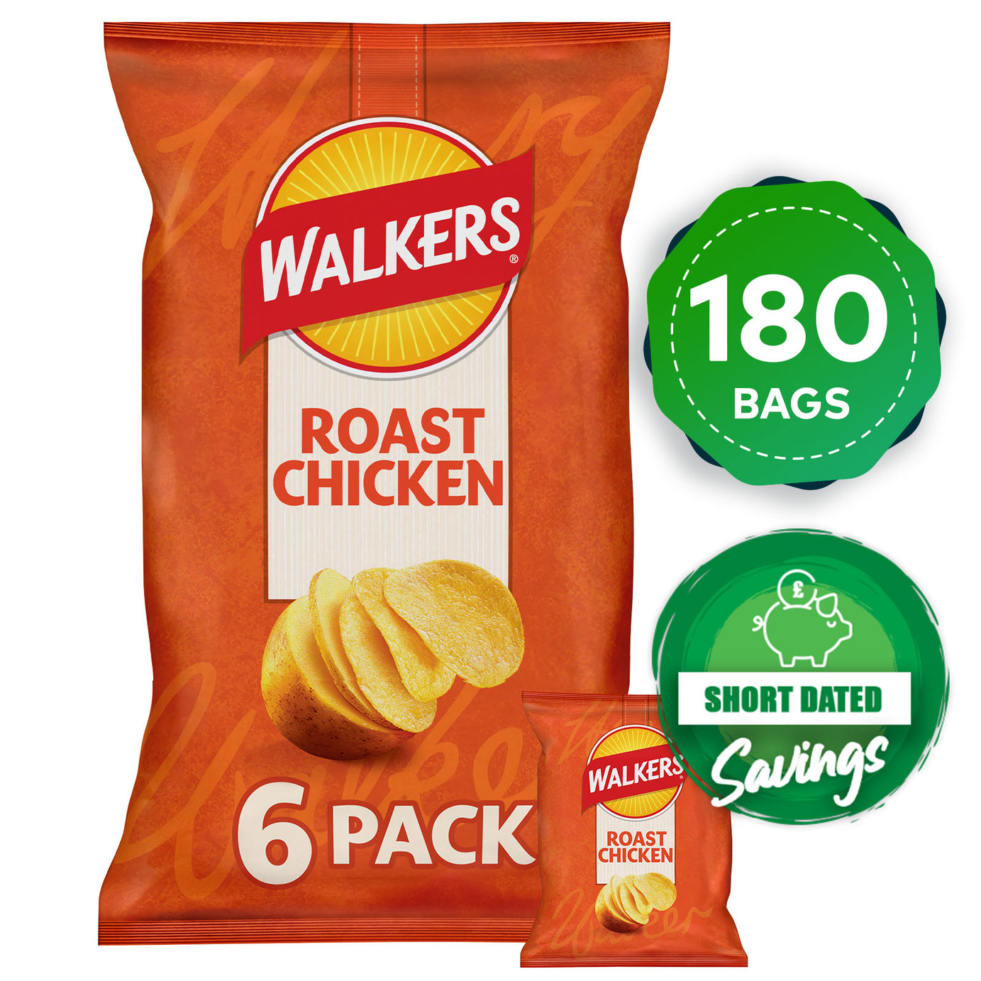Walkers Crisps Roast Chicken Sharing Multipack 180 x 25g - Image 10