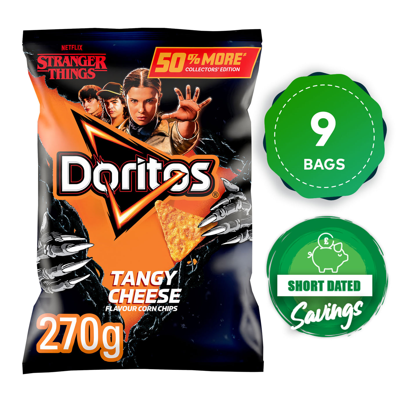 Doritos Tortilla Stranger Things Tangy Cheese Limited Edition Crisps 9 x 270g - Image 10