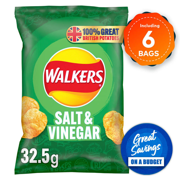 Walkers Crisps Salt Vinegar Cheese Onion Bacon Chicken Bundle 32Bags - Image 2