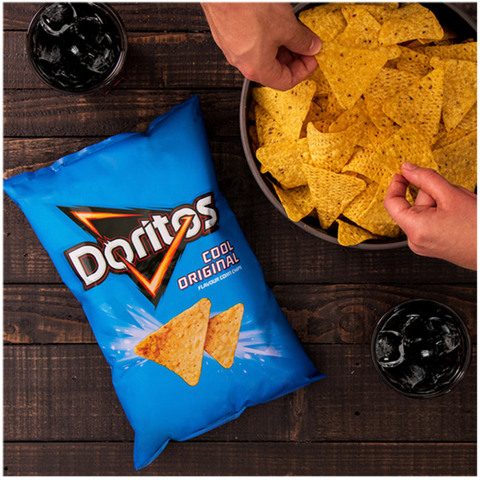 Doritos Tortilla Chips Cool Original Share Crisps Bags 12 x 180g - Image 3