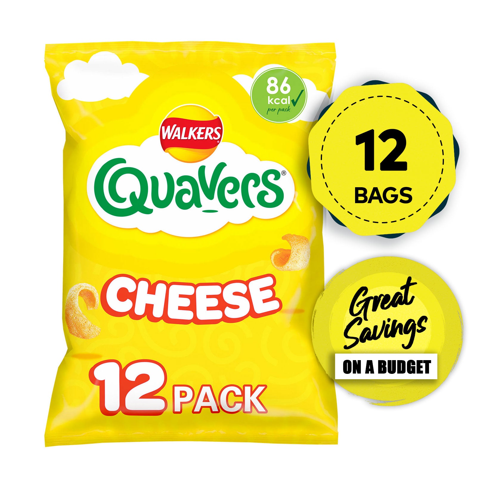 Walkers Crisps Salt Vinegar Quavers Cheese Prawn Cocktail Bundle 88 Bags - Image 6