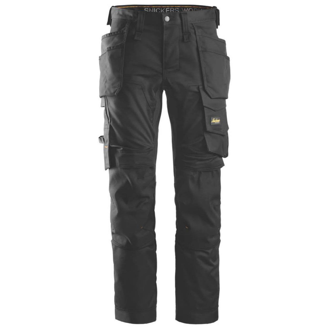 Snickers Work Trousers Mens Slim Fit Black Stretch Multi Pockets Cargo 35W 35L - Image 1