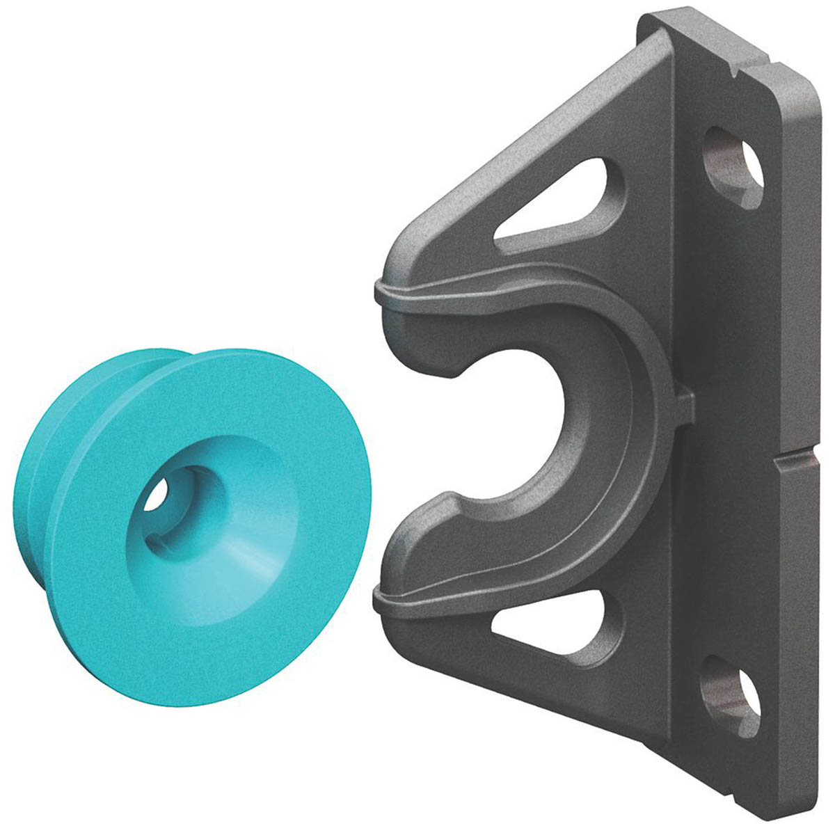 Button-Fix Panel Fixing Set Push On Type 2 Charcoal Black Blue 30 Pieces - Image 1