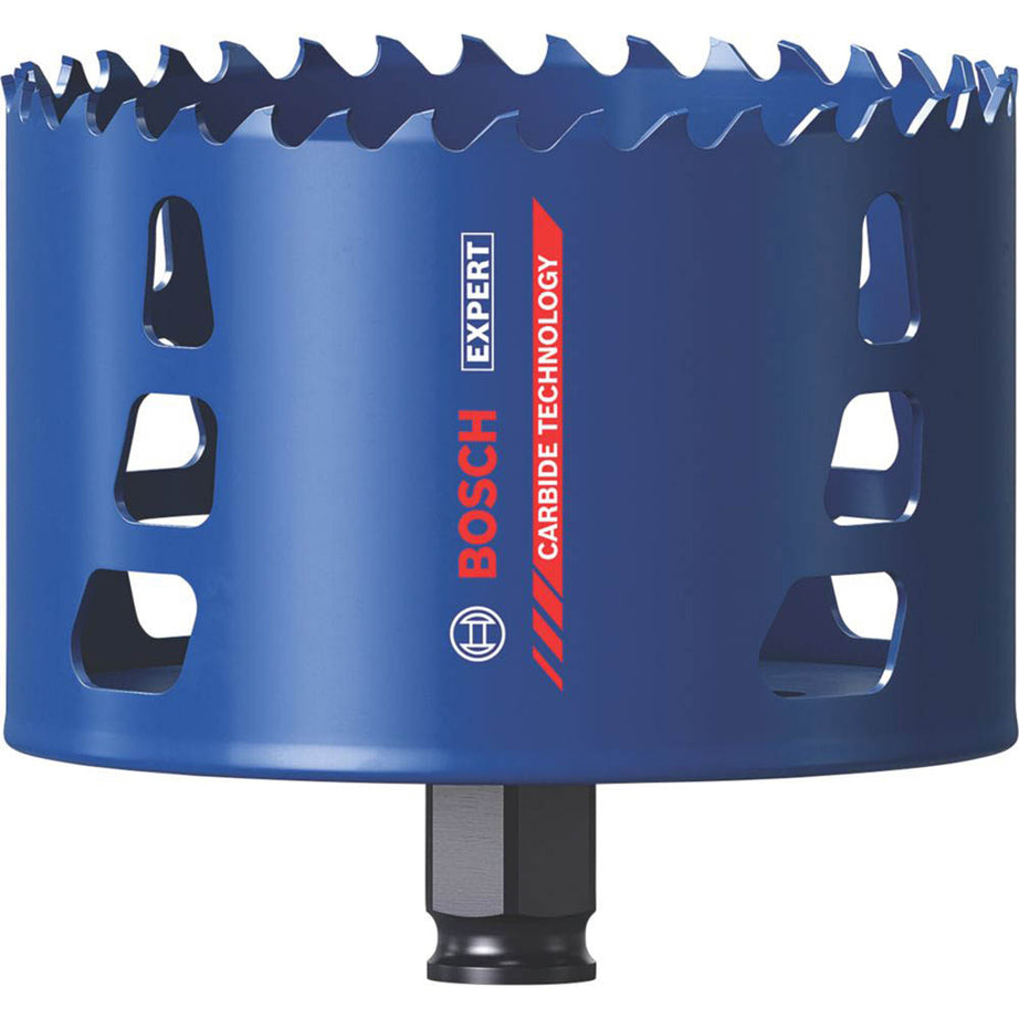 Bosch Carbide Holesaw Drill Bit 105 mm For Wood Metal Brick Soft Tiles Plastics - Image 1