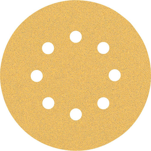 Bosch Expert C470 80 Grit 8-Hole Punched Wood Sanding Discs 125mm 50 Pack - Image 1