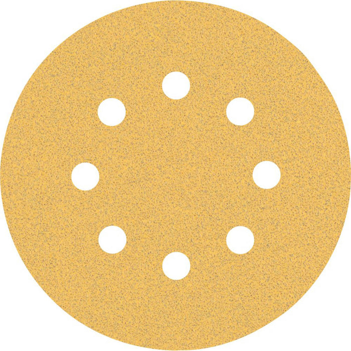 Bosch Expert C470 80 Grit 8-Hole Punched Wood Sanding Discs 125mm 50 Pack - Image 1