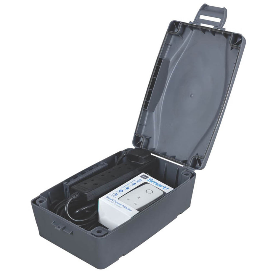 BG Electrical Boxes Kit Outdoor P54 Weatherproof Lockable Side Knockout Grey - Image 4
