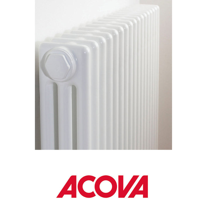 Acova 3 Column Radiator White (H)300-500-600-2000 x (W)628-1226mm - Image 3