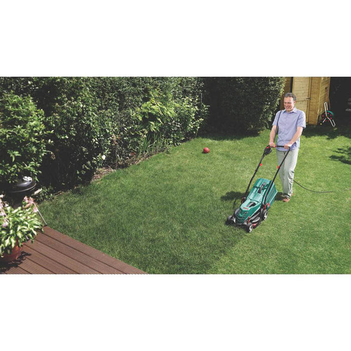 Bosch Lawnmower Electric Rotary Rotak 34R Hand Propelled 34cm Cut 1300W 240V - Image 2