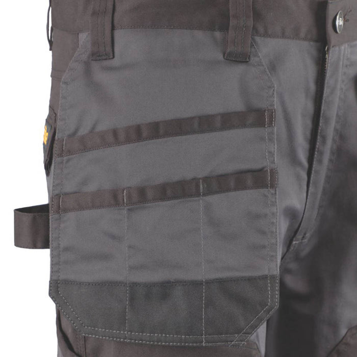 Site Men Trousers Cargo Stretch Grey Black Regular Fit Multi Pockets 40" W 32" L - Image 5
