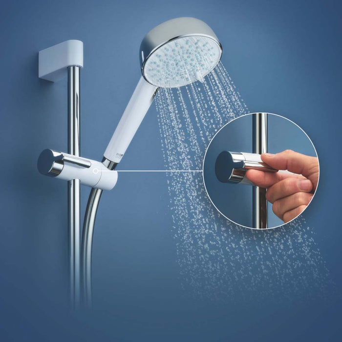 Mira Electric Shower White Chrome 4-Spray Pattern Shower Head Contemporary - Image 3