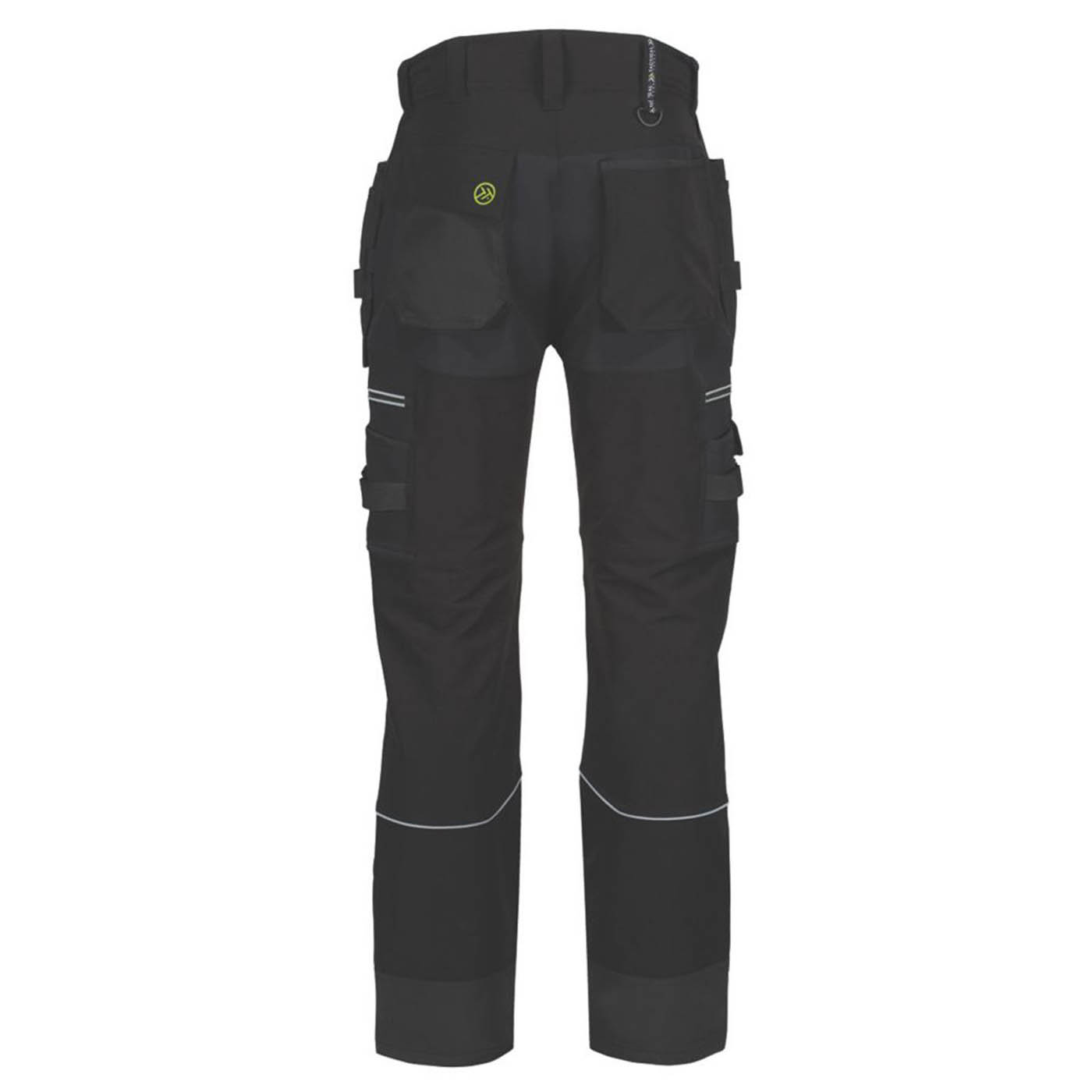 Regatta Work Trousers Classic Fit Black Stretch Multi Pockets Cargo 46W 31L - Image 2