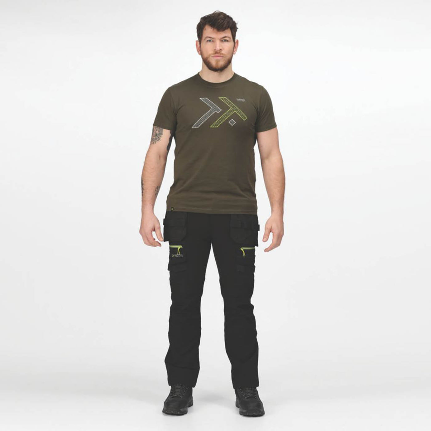 Regatta Work Trousers Classic Fit Black Stretch Multi Pockets Cargo 46W 31L - Image 5